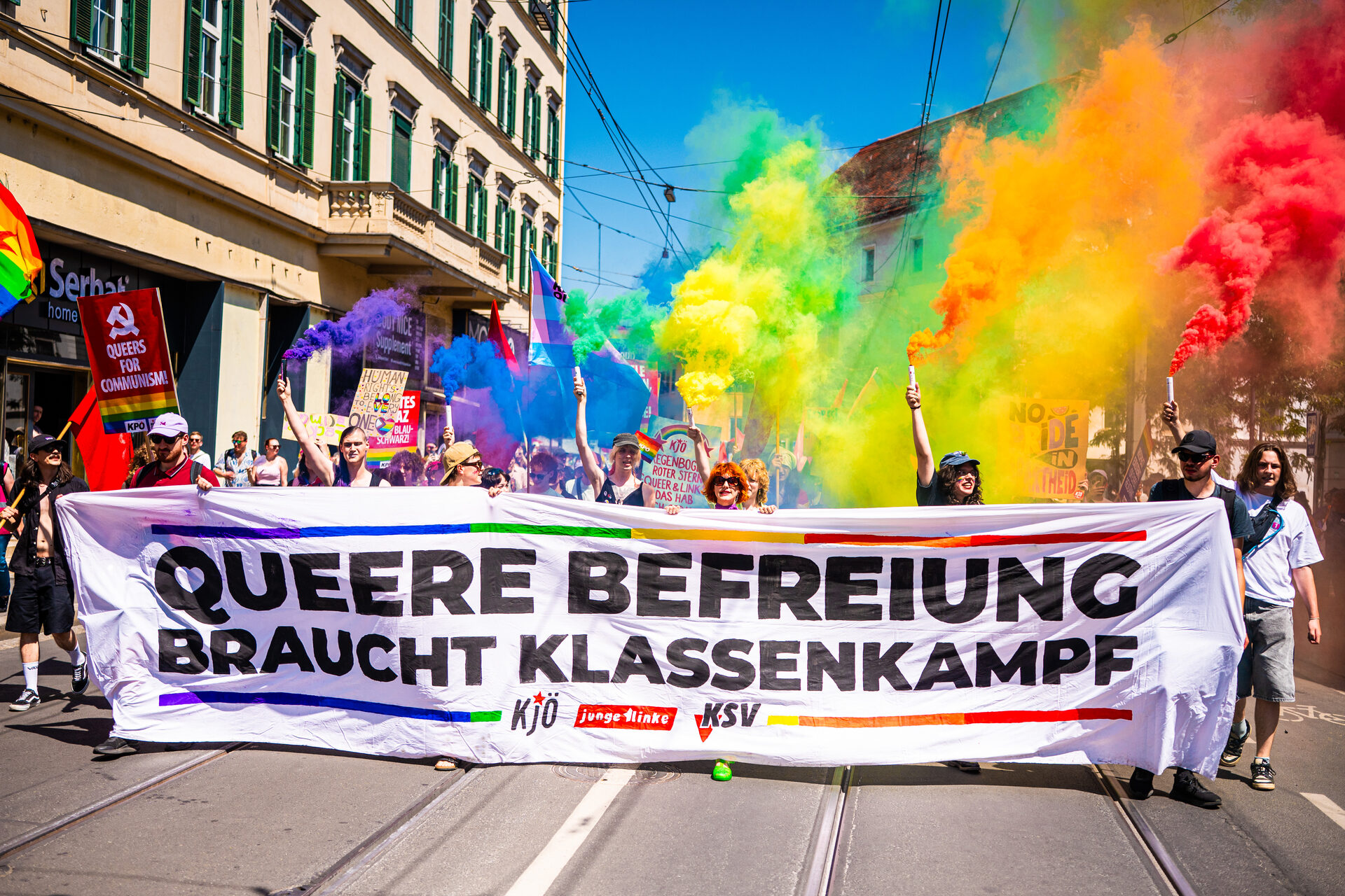 Aktion der Kommunistischen Jugend Österreichs
