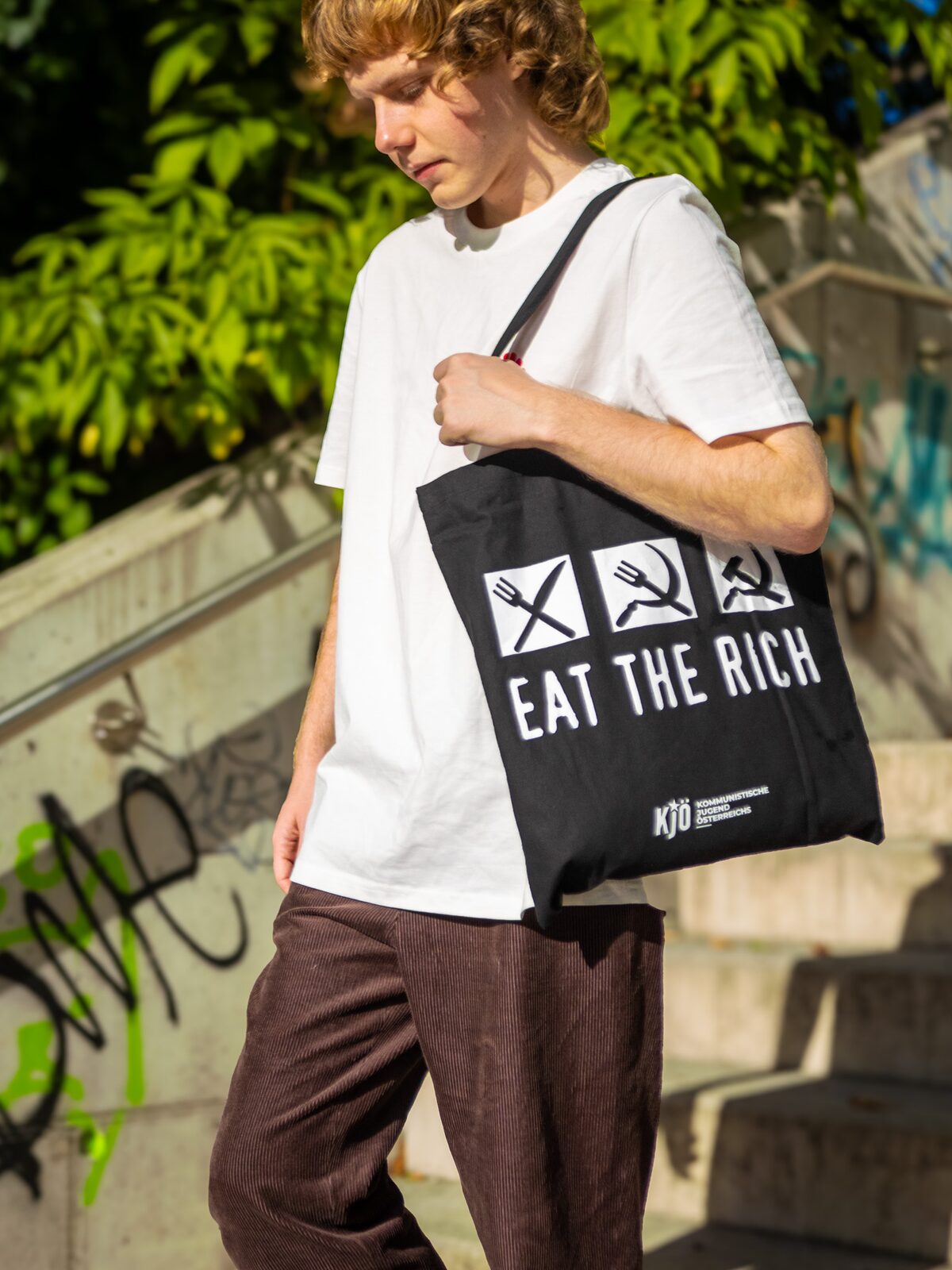 "EAT THE RICH" Sackerl – Ansicht 2