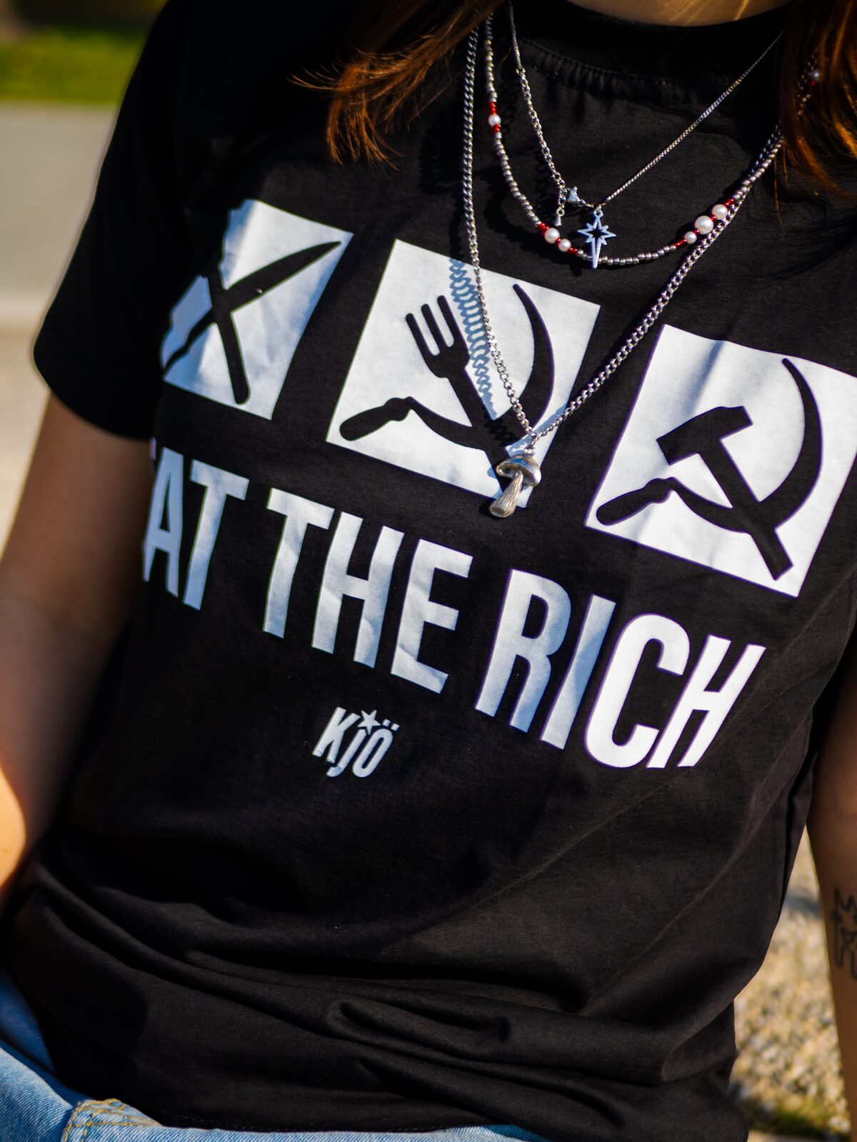 "EAT THE RICH" T-Shirt – Ansicht 2