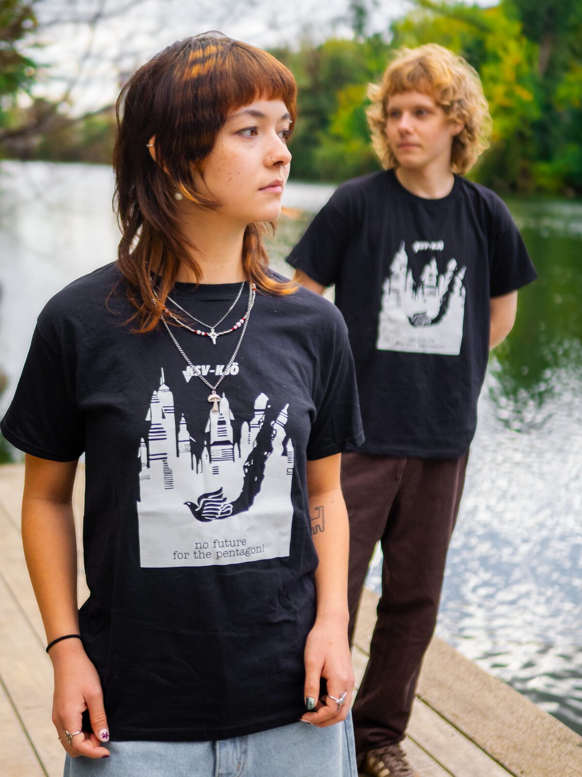 "No Future For The Pentagon" T-Shirt – Ansicht 4